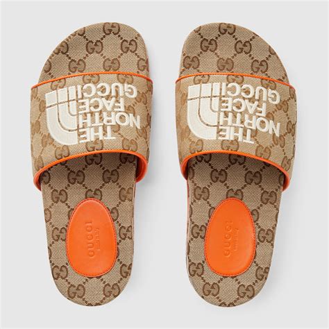 gucci north face sliders